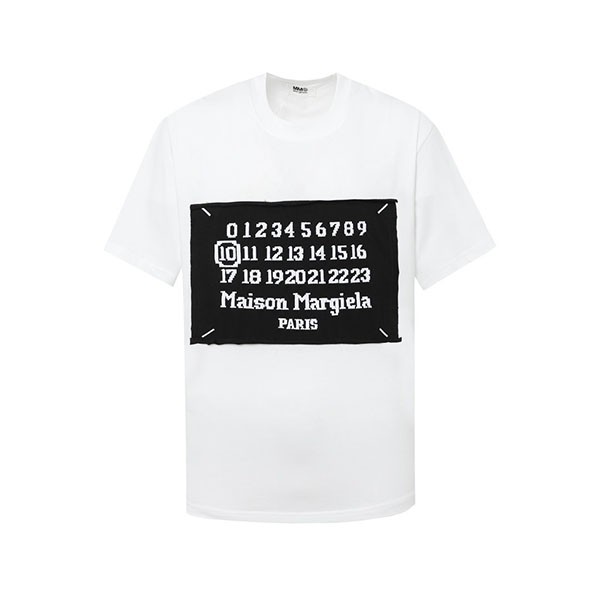 メゾンマルジェラ 偽物 ナンバリングロゴ Tシャツ May27504
